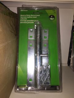 Quantity of Barrel Bolts. 