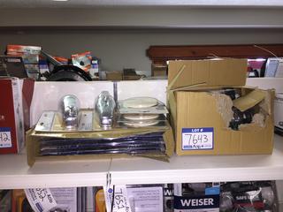 Assorted Bathroom Hardware. 