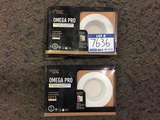 (2) Trenz Lighting Omega Pro 4", 12W/120V.