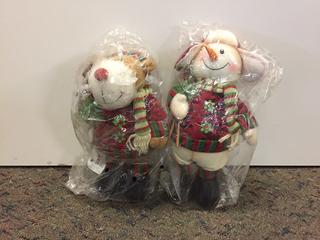 Assorted Stuffed Christmas Decorations. 
