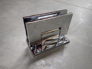 Wall Mount Adjustable Hinges & Square Type Flat Base Stainless Steel Clamps.