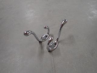 (12) Boxes of Richelieu Chrome 3 1/2 In. Double Hooks, No. BP83443140, 6 Per Box.