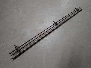 (2) Boxes of 24 In. Deluxe Shelf Fence in Oil Rubbed Bronze, No. LF-584BN-24.