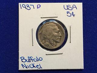 1937 USA Buffalo Nickel.
