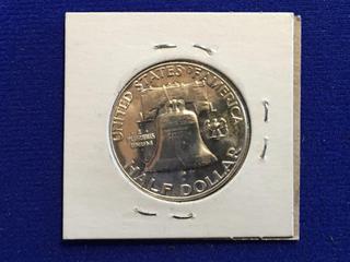 1953 USA Fifty Cent Coin.