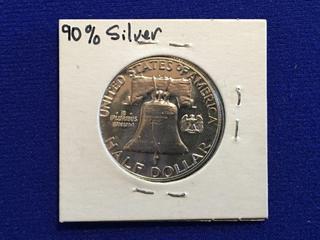 1959 USA Silver Half Dollar.