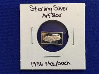 Sterling Silver Art Bar - "1936 Maybach" 