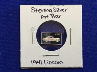 Sterling Silver Art Bar - "1941 Lincoln" 
