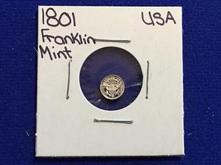 1801 USA Franklin Mint Coin.