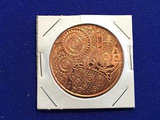 .999 Fine Copper One AV Ounce Medallion - "MJB Monetary Metals UK"