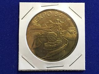 Vancouver, Canada Medallion - "The 1986 World Exposition"