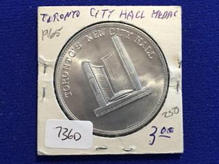 1965 Canada Medallion - "Toronto City Hall"