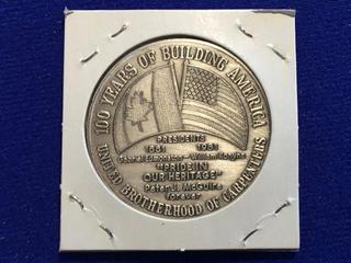 Florida State Council Of Carpenters Medallion.