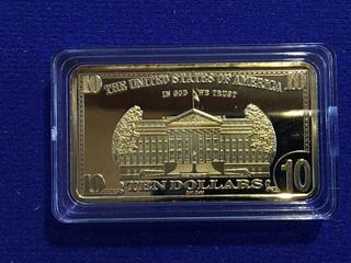 Gold Plated Bar.
