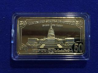 Gold Plated Bar.