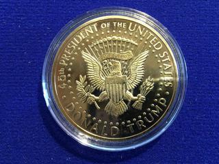 2020 Donald J. Trump "President of the United States" Medallion.