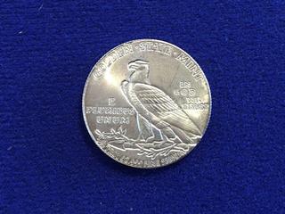1929 Golden State Mint .999 Fine Silver Medallion. 