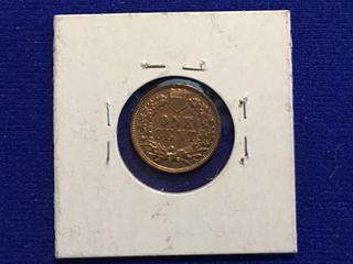 1902 USA One Cent Coin.