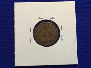 1908 USA One Cent Coin.
