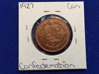 1927 Canada Confederation Coin.
