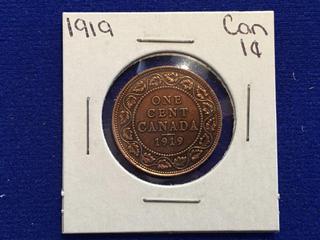 1919 Canada One Cent Coin.