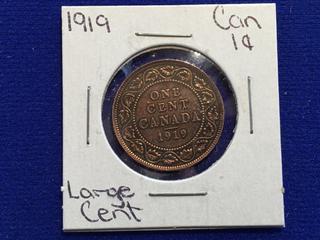 1919 Canada One Cent Coin.