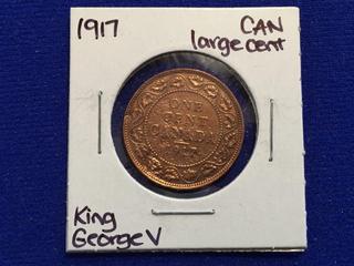1917 Canada Large Cent Coin.