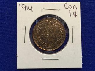 1914 Canada One Cent Coin.