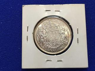 1941 Canada Fifty Cent Coin.