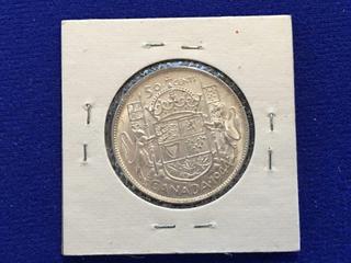 1944 Canada Fifty Cent Coin.