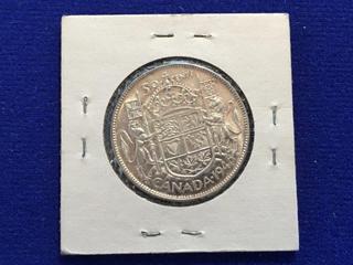 1946 Canada Fifty Cent Coin.