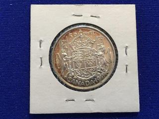 1949 Canada Fifty Cent Coin.
