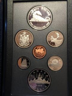 1986 Royal Canadian Mint Commemorative Coin Set.