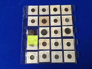 Coins of Netherlands, Holland, and Malaya.
