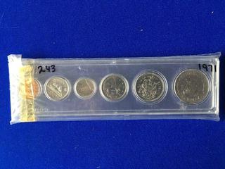 1971 Canadian Coin Set.