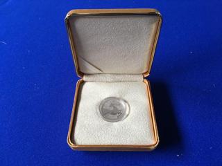 2012 Canada .999 Fine Silver Reindeer Coin.