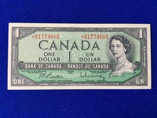 Bank Of Canada One Dollar Bill. S/N BM1774601.
