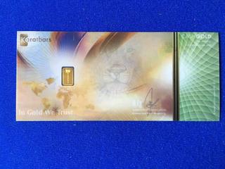 Karatbars 0.10g 999.9 Fine Gold Bar.