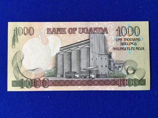 Bank Of Uganda One Thousand Shillings. S/N NY703745.