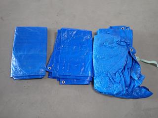 (3) HD Duty Tarps & (3) 8 Ft. Tarps. 