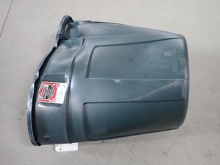 (2) Balcony Planters, Rubbermaid 32 Gallon Garbage Pail, Duct Ventilation Shaft Louver (Damaged).