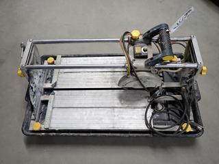 Mastercraft Sliding Wet Tile Saw.