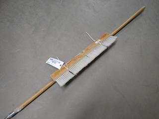 Concrete Finishing Broom , Bull Float with Poles & Assorted Hand Finishing Tools.