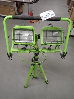 Commercial Electric Halogen Tripod Worklight.