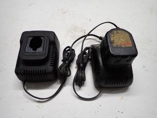 DeWalt DW9072 Battery & (2) Chargers.