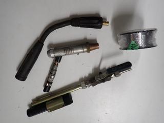 Assorted Welding Supplies, Aluminum Welding, 4 x 8 Ft. Welding Curtain, Etc.