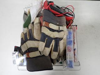 Assorted Gloves, Solderless Terminals, T-Wrenches, Etc.