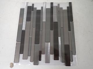 (15) Sheets of Mosaic Tile, LFSBRO10112SLIMCHARD, 298 x 298 x 4mm.