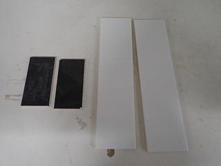 Box of (10) 4 x 6 In Glossy White Wall Tiles & Box of (119) 3 x 6 In Matte Black Wall Tile.