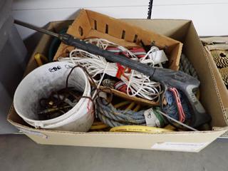 Assorted Rope, Hoses, Pressure Washer Wand, Etc.